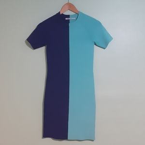 DESIGNER T. Alexander Wang Romantic Bodycon Hourglass Knit Sweater Dress MEDIUM